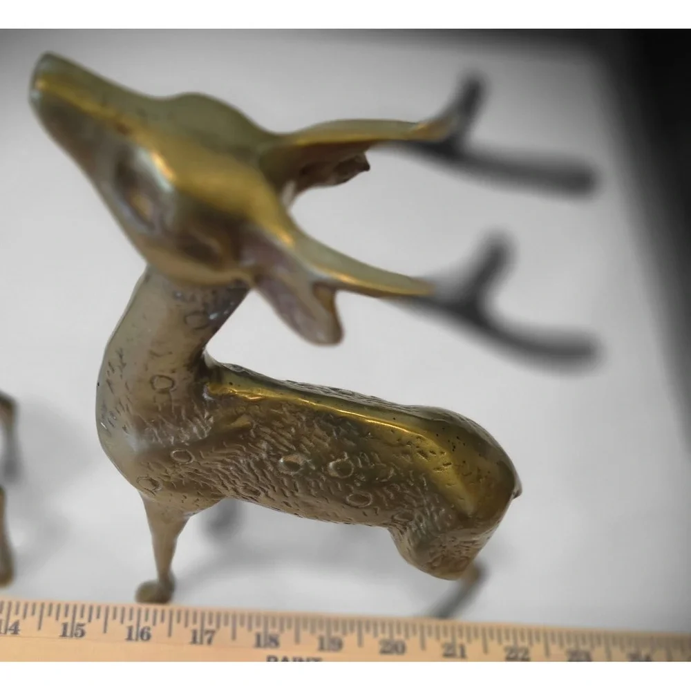 Brass Buck - Doe & Small Deer Textured - Vintage